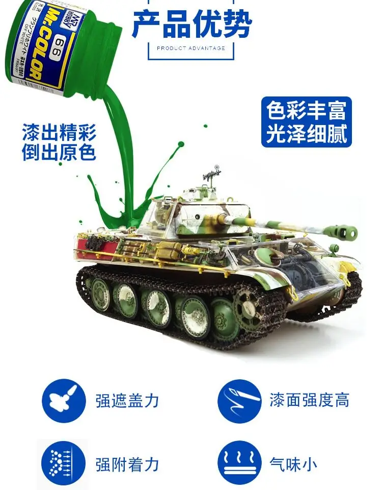 Model Paint MRHOBBY Handmade Clay Coating Military Coloring Paint Oil Coating Spraying C1-C58