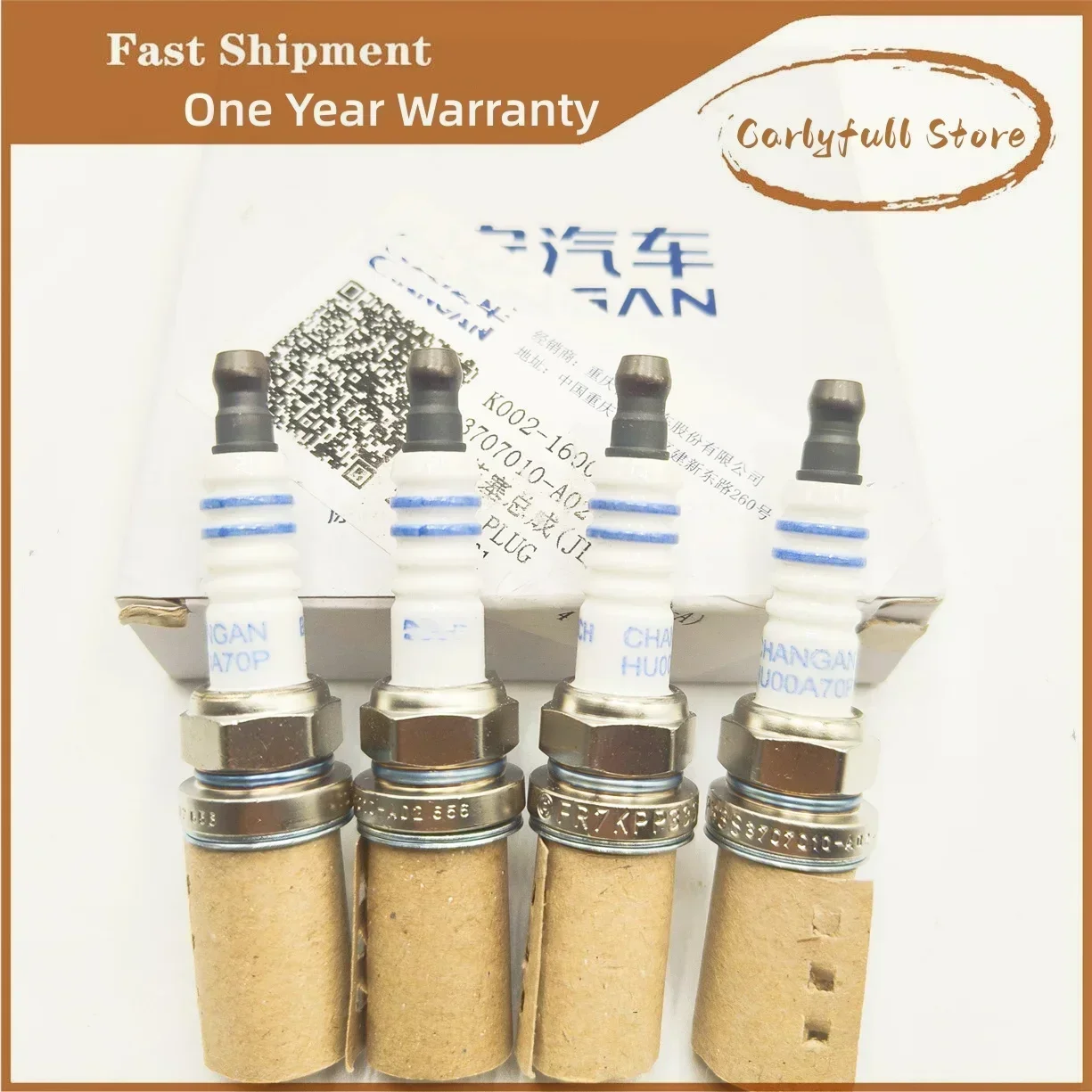 4pcs Dual Iridium Spark Plugs for Chinese CHANGAN CS75 CS95 SUV 1.8T 2.0 JL486 Engine Autocar motor part K002-1600