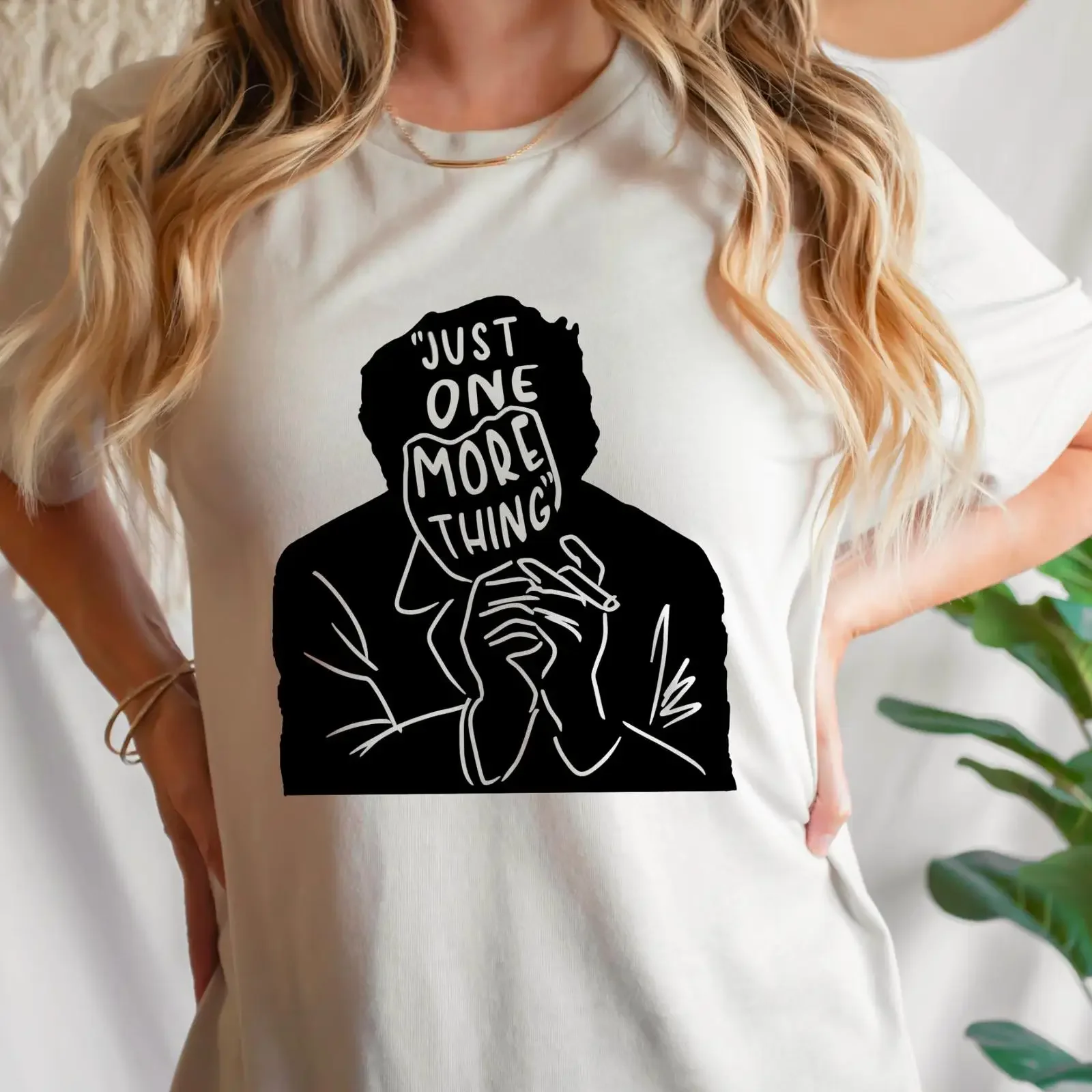 Columbo Retro TV Show T Shirt 80s Detective vintage Washed Soft Stretched Slightly Top For Everyday Wear Casual