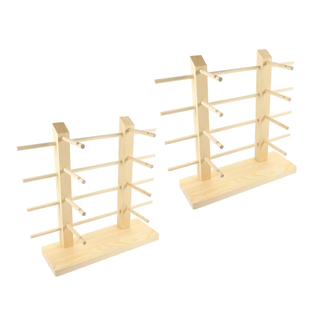 2pcs Sunglasses Display Rack Wood: Multi-Tier Eyeglass Holder Stand For Store Home Desktop Storage Organizer Eyeglass Display view 5