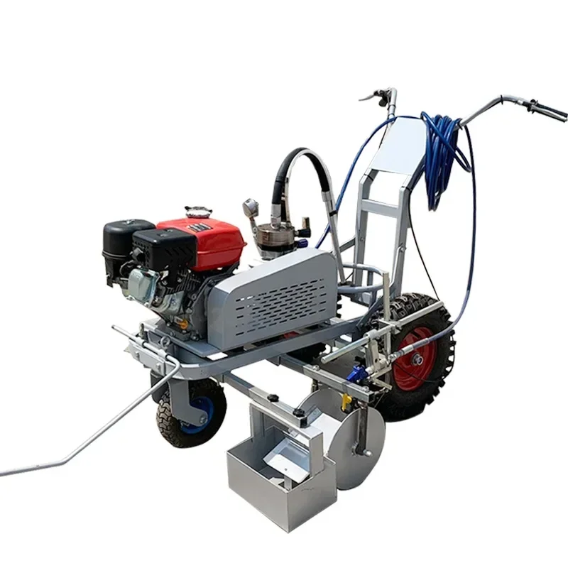

Hand push cold spray road marking machine parking lot factory parking space marking machine plastic track marking machine