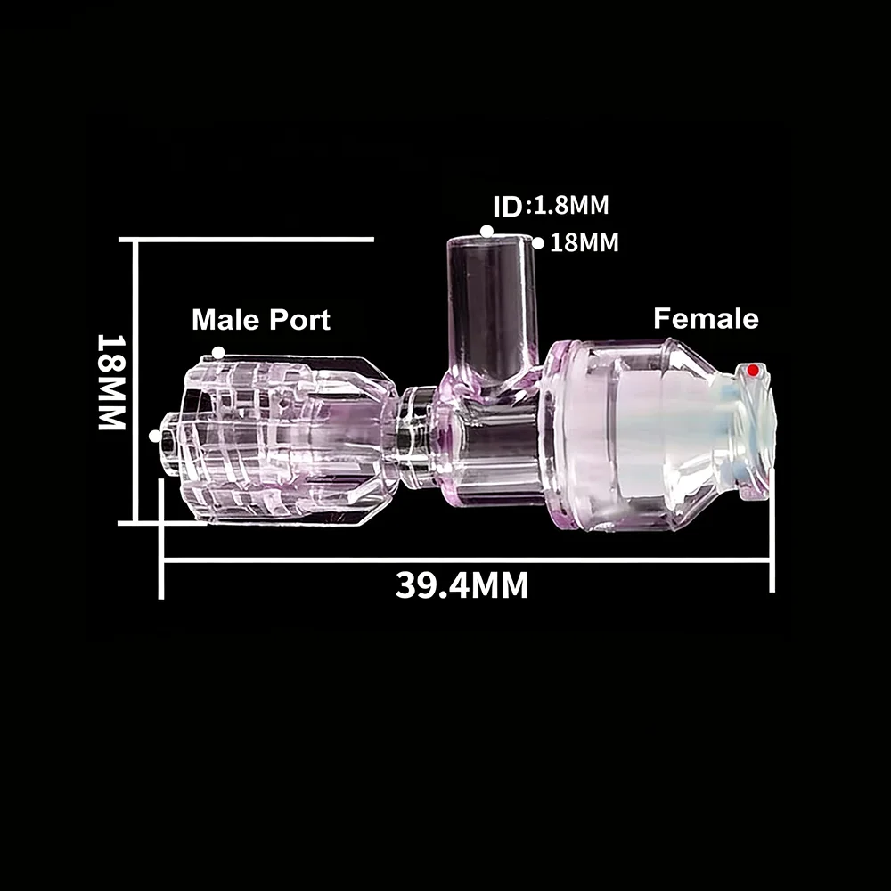

5PCS Tee Shape Three-Way Needle-Free Connector Healthcare Plastic Medical Device for Home Health Care