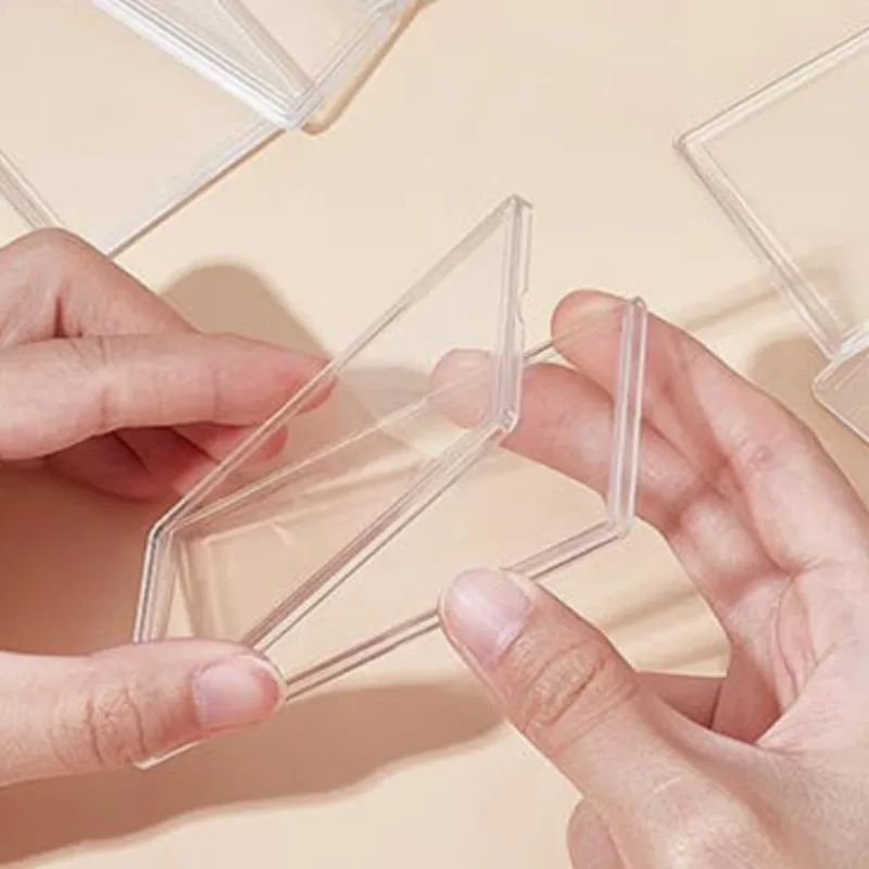 1/2 pièces Étui de protection transparent en plastique pour billets de banque de collection, souvenirs et billets commémoratifs