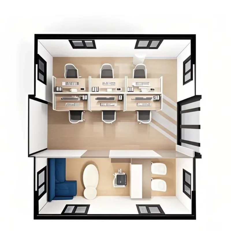 High Quality Folding Container House Portable Expandable Container House Backyard Home Container Exterior Application Tiny Home