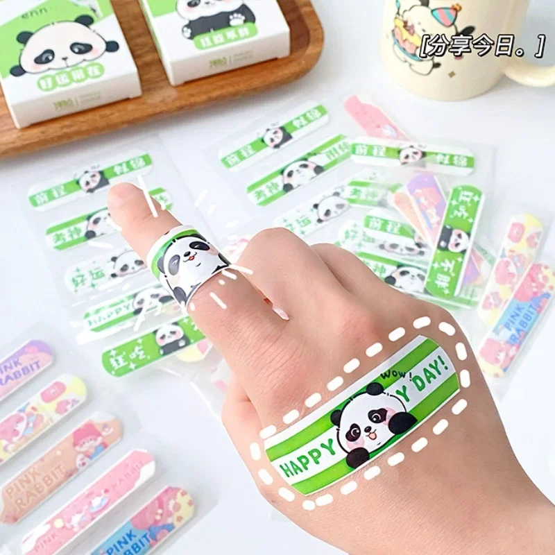 20piece Kawaii Banaids for Kids Cute Cartoon Emergency Hemostatic Plaster Patch Waterproof Breathable Dressing Adhesive Bandages