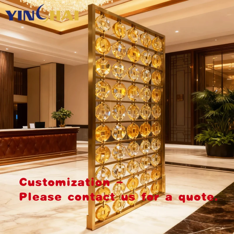custom.Custom Gold Glass Room Divider Living Room Home Hotel Restaurant Hall Lobby Partition Design Metal Partitions Wall Di