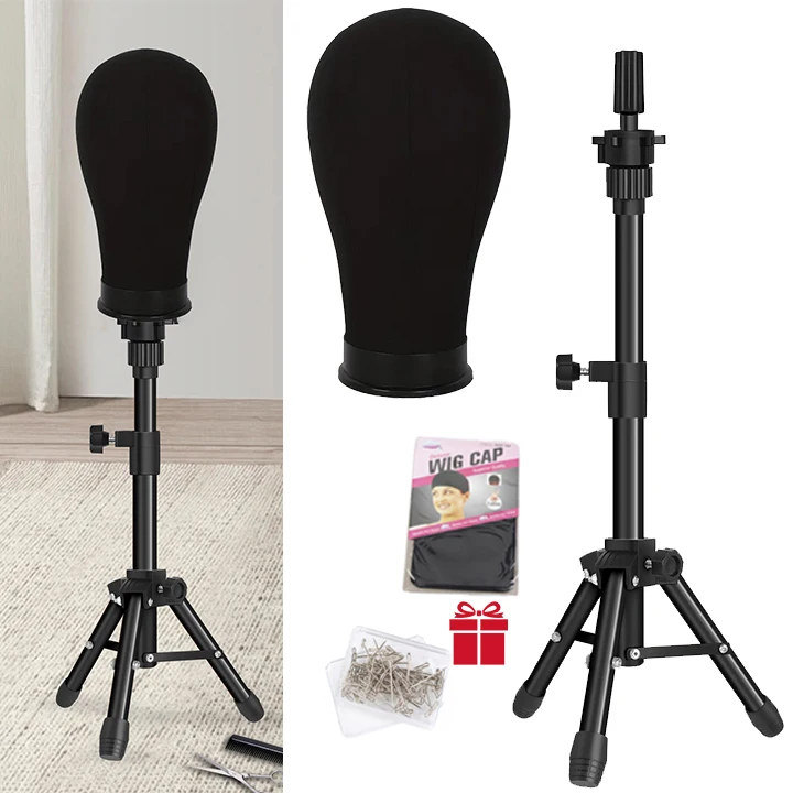 black-canvas-wig-head-with-wig-stand-tripod-with-head22-mannequin-head-for-wigs-manikin-canvas-block-head-set-making-display