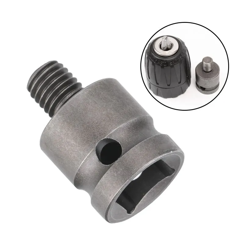 CMCP 3/8 Inch Drill Chuck Adaptor For Impact Wrench Conversion Threaded Drill Thread Adapter Electric Wrench Conversion Head