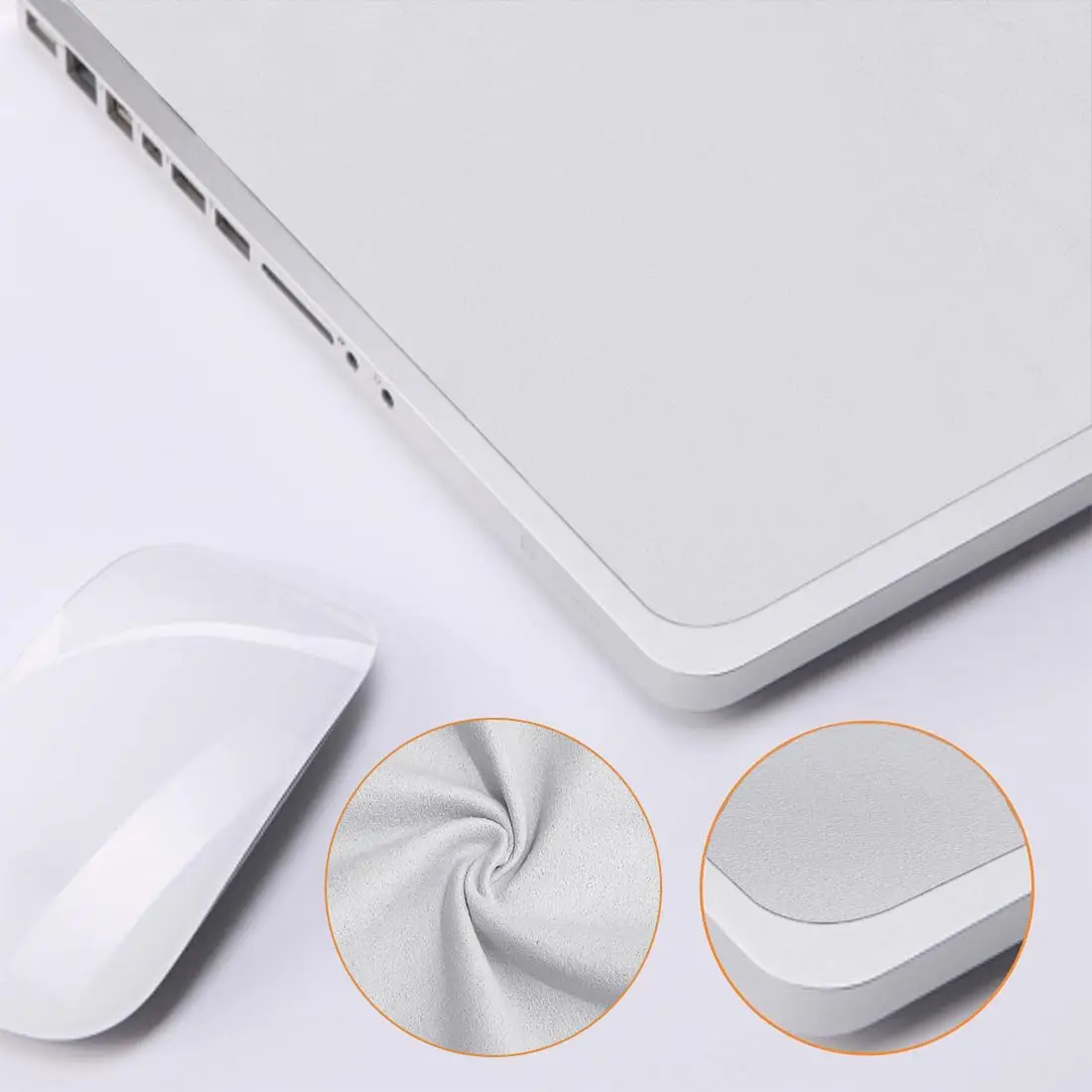 قطعة قماش لتنظيف الشاشة متوافقة مع ماك بوك برو 13 بوصة و14 بوصة وماك بوك اير 13 بوصة تحمي الأوساخ والخدوش للكمبيوتر المحمول K