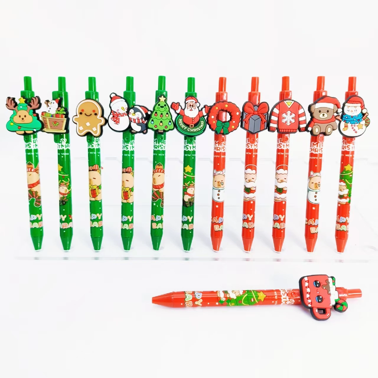 

8/16 шт., праздничная атмосфера, рождественский элемент, стильная шариковая ручка, рождественская тема, шариковая ручка, повседневная офисная шариковая ручка