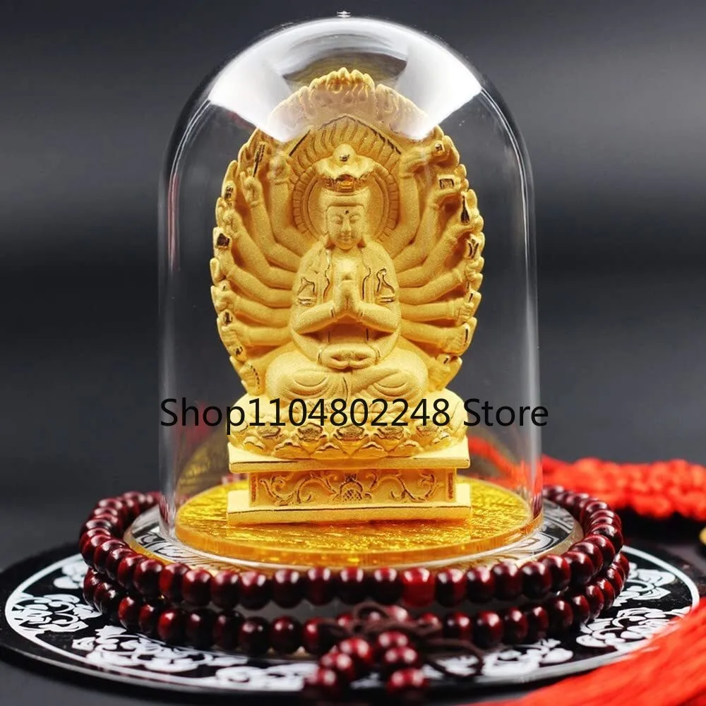 Avalokitesvara Bodhisattva Car Ornaments Thousands Hands Guanyin Buddha Statue
