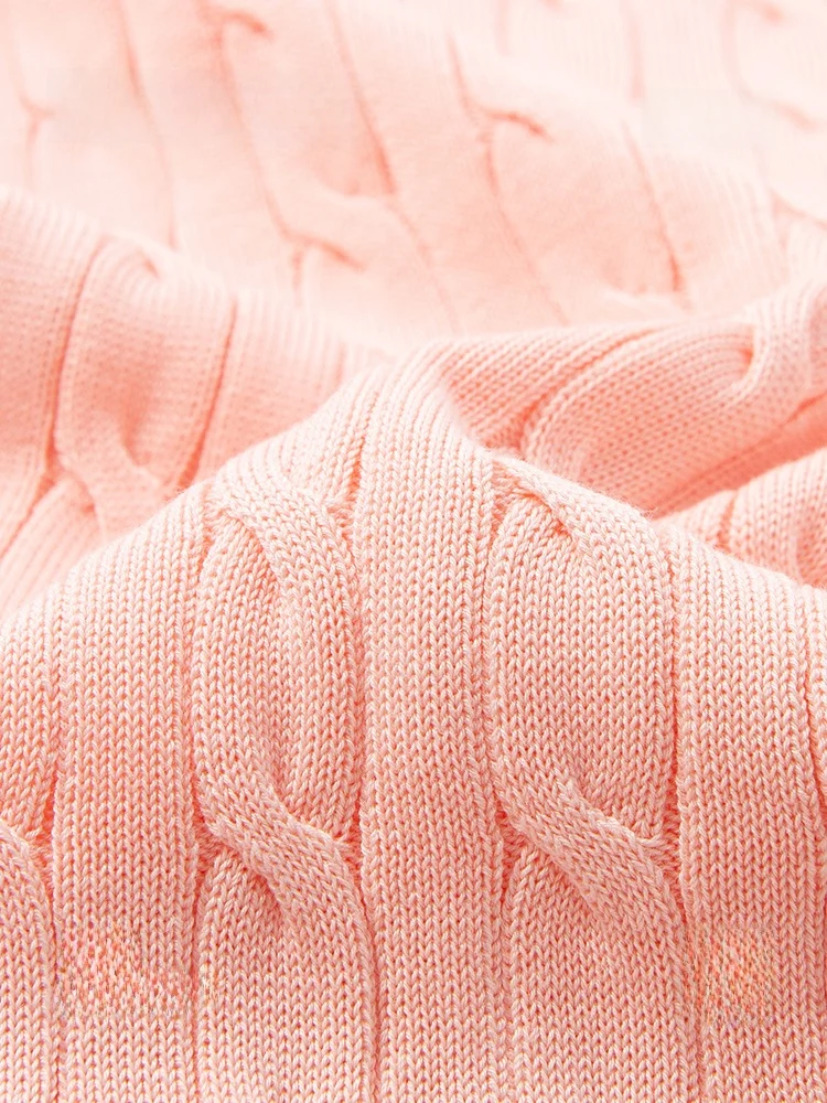 Pink ort Sve Knitted Sweater Women's Spring Summer New Sle Navigare Little Sailing Boat Knotted Cardigan Jaet