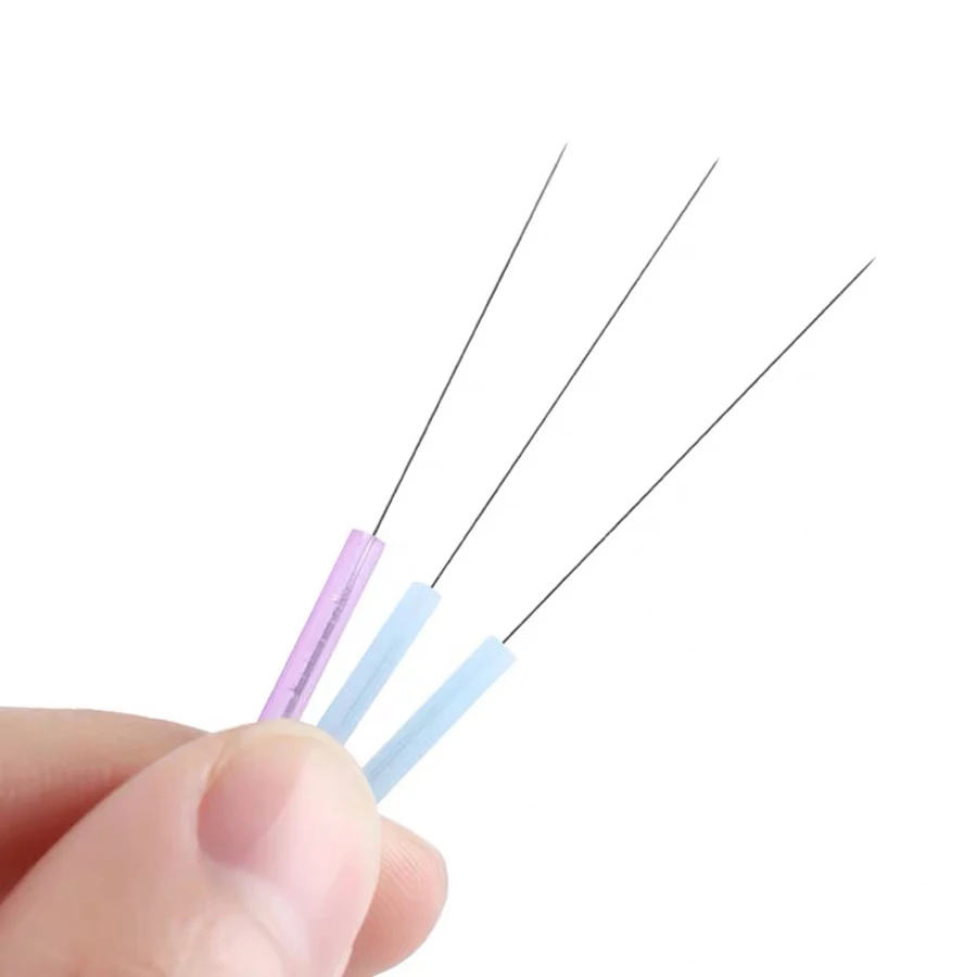 500 pcs disposable acupuncture needles 5PB Gasification Colored handle practice nedle sterilze Beauty filiform needle