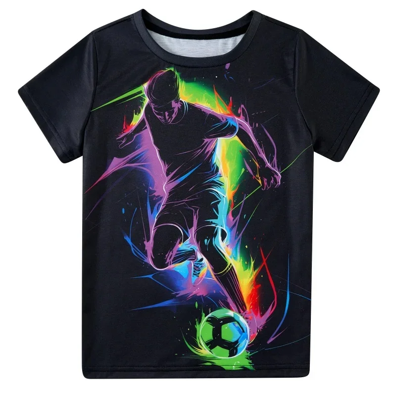 Fashion New Neon Christmas T-Shirt 3D Print Christmas Tree Snowman Candy Cane Graphic Short Sleeve Boys Girls Holiday Party Tee