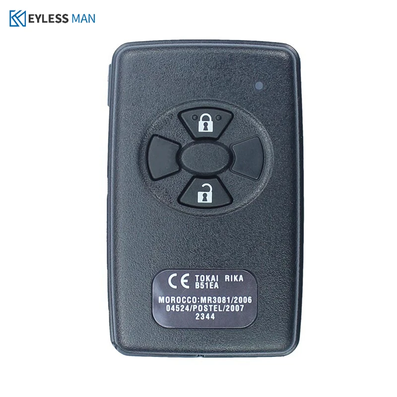 B51EA Smart Remote Car Key Fob For Toyota Auris Yaris 2006+ with 433Mhz 0780 PCB P1 D4 4D-67 89904-52071 Aftermarket