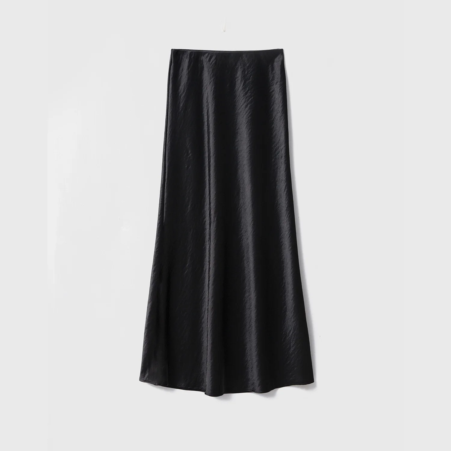 

Двусторонняя атласная юбка-клеш в пол, шелковистая атласная юбка миди, женская макси-юбка с завышенной талией и силуэтом «рыбий хвост»