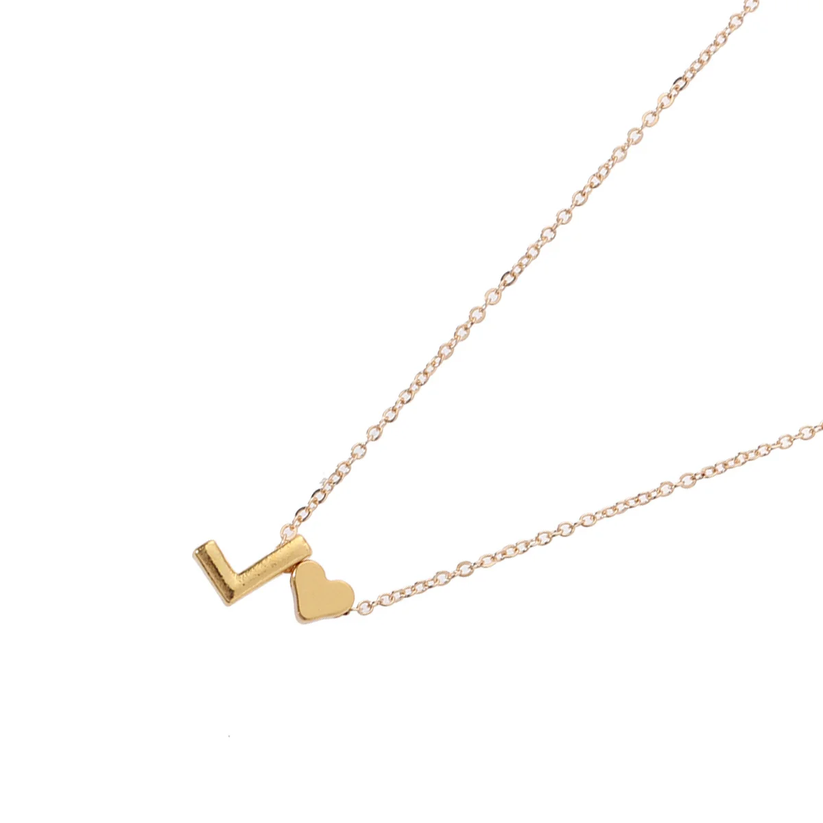 

Персонализированное ожерелье с алфавитом, женское ожерелье в форме персика, модное удобное женское ожерелье без никеля, удобное для здоровья