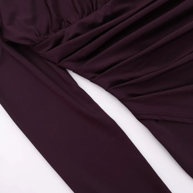 FW25 Vestido midi ajustado con detalle ahumado y cuello medio alto para mujer con abertura en el muslo Elegante moda de otoño