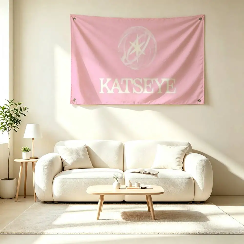 M-Modern Trendy Girl Group KATSEYE   Flag Suitable For Party Club Outdoor Interior Wall Decoration Banner Fans Gift