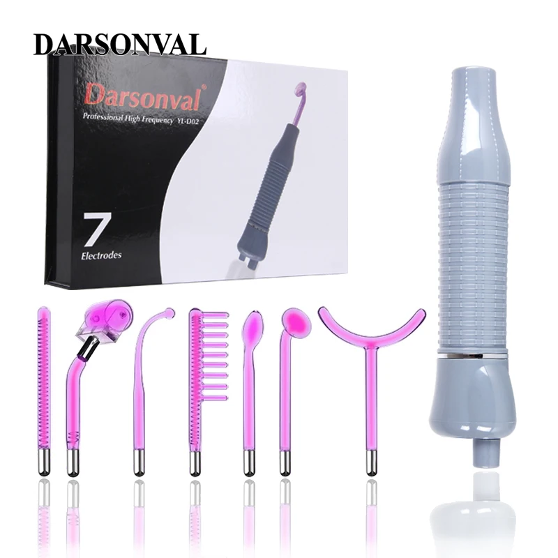 

DARSONVAL High Frequency Facial Machine Electrotherapy Wand Argon Glass Darsonval Acne Remover Face Body Spa Home For Hair