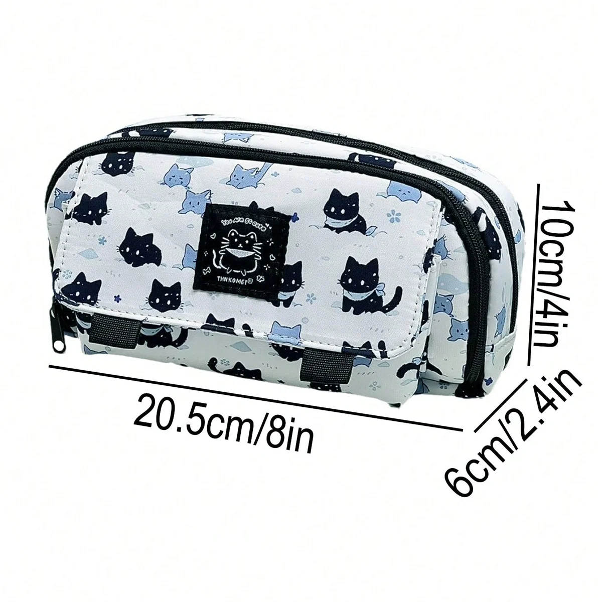 Cute Cat Pencil Case Large Capacity Pencil Bag Multi Functional Storage Stationery Pencil Pouch Back to School Accessories Gift