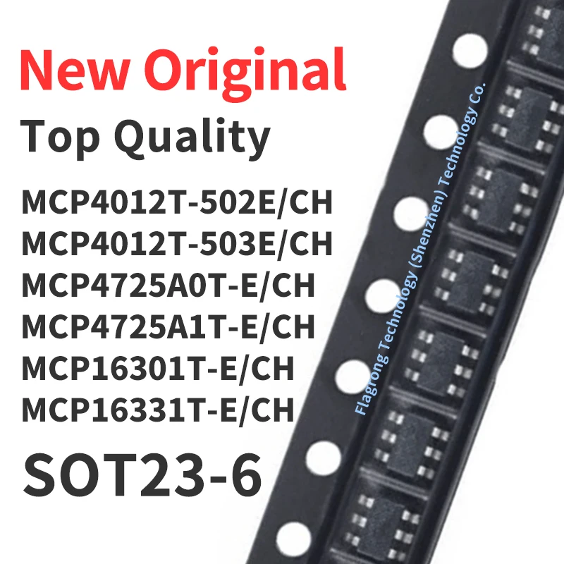 1 Piece MCP4012T-502E MCP4012T-503E /CH MCP4725A0T MCP4725A1T MCP16301T MCP16331T -E/CH SOT23-6 Chip IC New