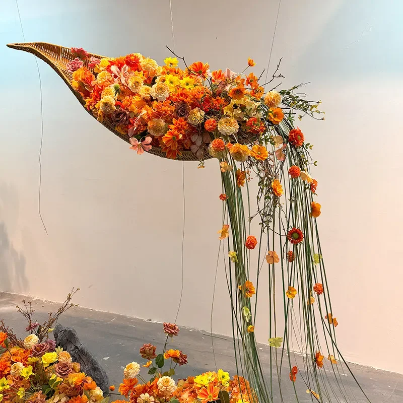 Indoor art beauty Chen installation simulation flower art landscaping decorative green plant landscape