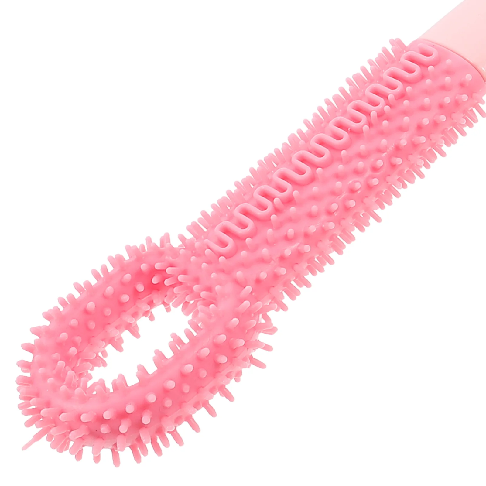 

Soft Silicone Foot Brush Pink Toe Cleaner Dead Skin Remover Ergonomic Handle Foot Scrubber for Elderly Shower Toe Brush