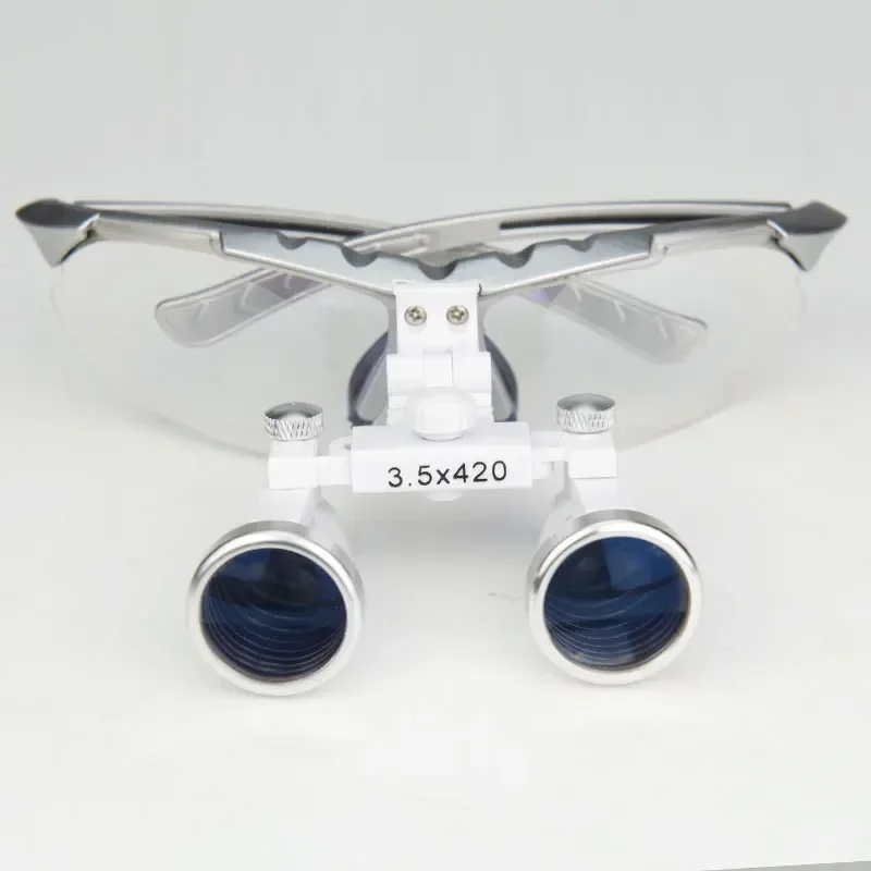 3.5X Magnifying Glasses LED Lights Eye Glasses Orthopedic Surgery Magnifier Solder Clamp Helping Hand Soldering Dental Loupes