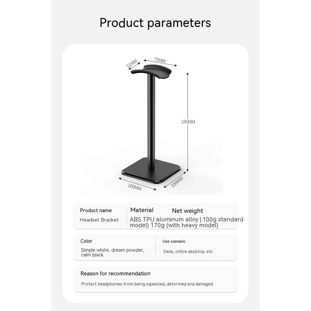 Soporte Universal de aluminio para auriculares, soporte Flexible para reposacabezas, colgador de auriculares de moda