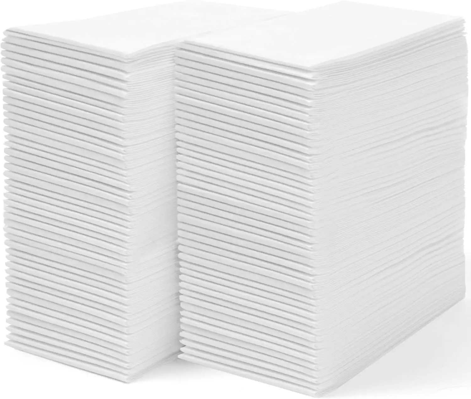 

200 Disposable Linen Feel Guest Towels - Soft, Absorbent Paper Hand Towels for Bathroom & Cocktail Napkins 12x17 Inches