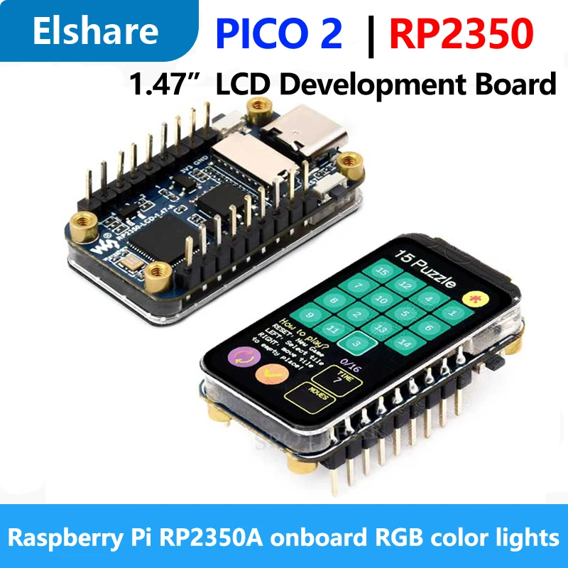 Raspberry Pi Pico 2 RP2350 1,47-calowy wyświetlacz LCD Płytka rozwojowa RP2350A 1,47-calowy ekran RGB kolor — zdjęcie produktu 3