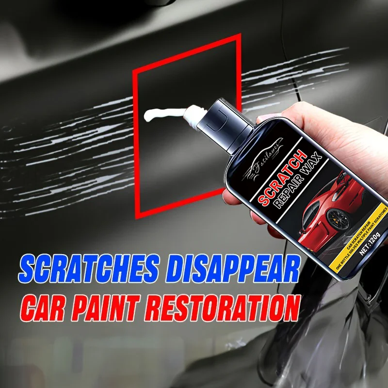 Car Paint Restoration, Scratch Removal Polish, Long-Lasting Shine, Universal Fit, Scratch Repair Wax with Sponge Included - Pol