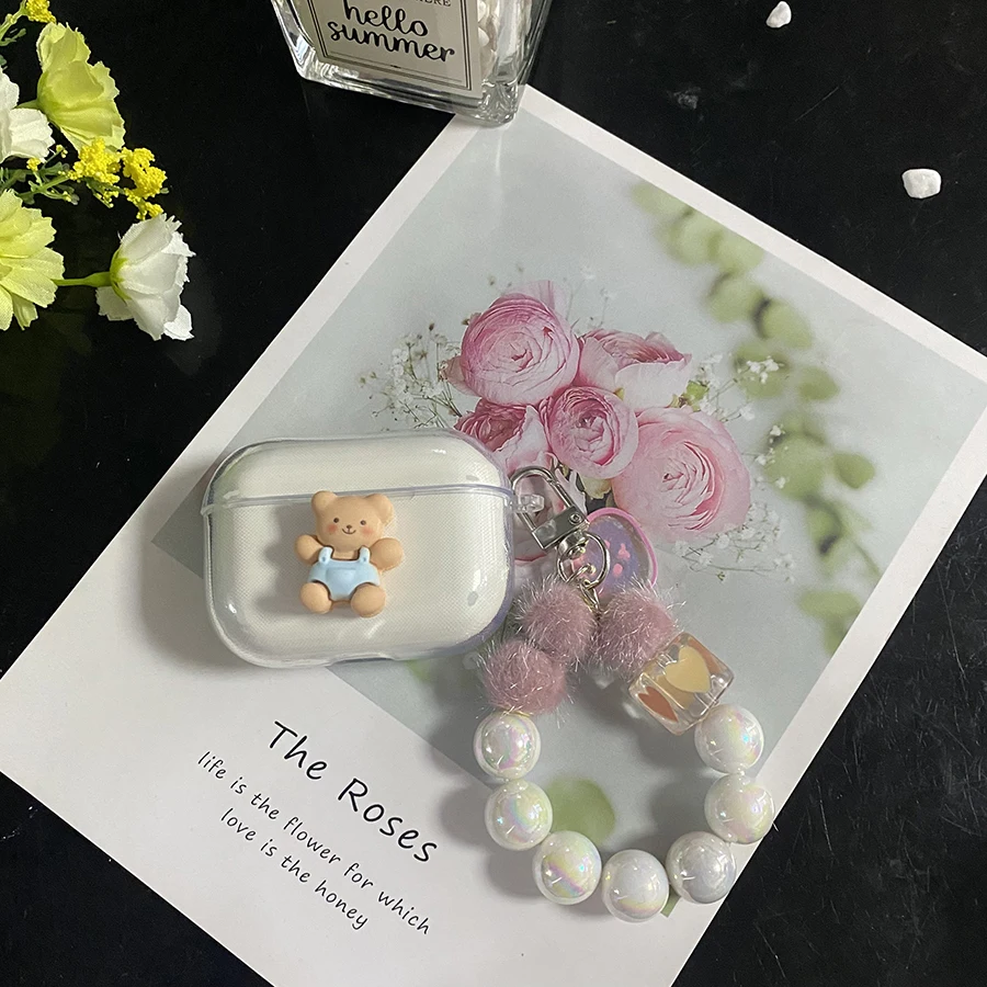 Милый мультяшный чехол для huawei Honor earbuds 2SE, силиконовый прозрачный чехол для наушников с ремешком, брелок для ключей, наушники-вкладыши 2 Lite