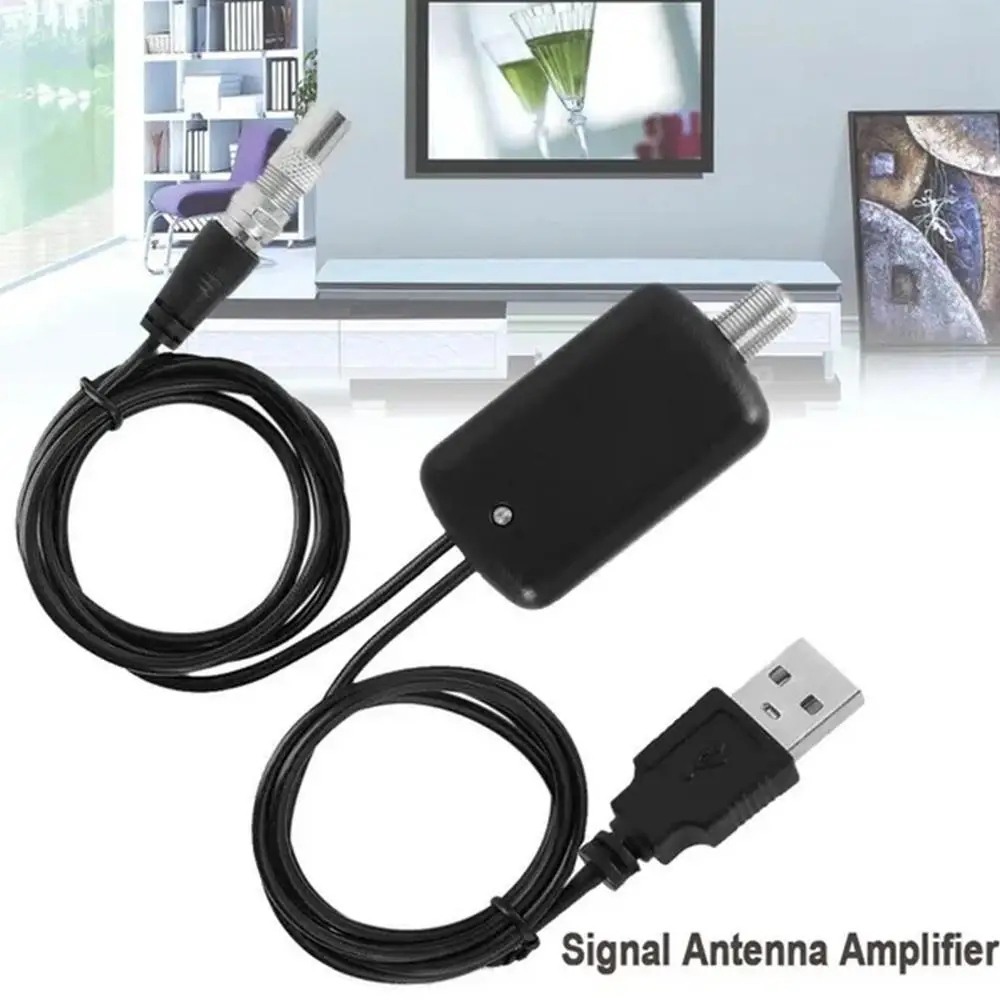 

1 Pcs Digital TV Antenna Amplifier Signal Enhancer 4K UHD High-Definition Signal Receiver Stable Signal Boost Anti-Interference