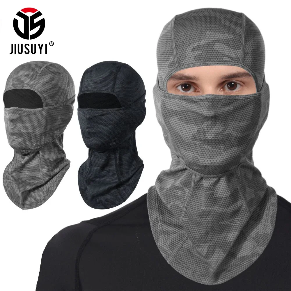 

Camo Quick-drying Balaclava Sport Full Face Mask Cool Breathable Tactical Beanies Hood Cap Windproof Ski Neck Cover Helmet Liner