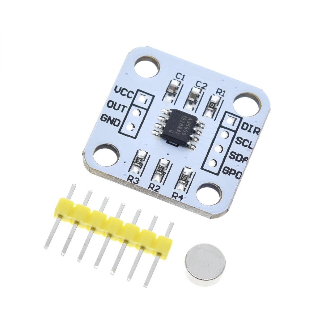 AS5600 magnetic encoder magnetic induction angle measurement sensor module 12bit high precision For aduino