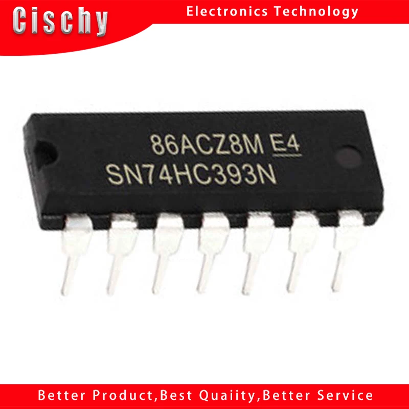 10PCS/lot SN74HC393N SN74HC393 74HC393N 74HC393