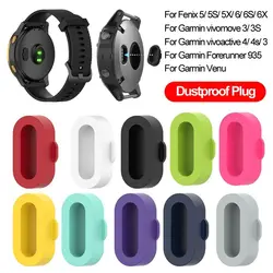 Silicone Dustproof Plug Cover Case for Garmin Vivoactive 3 4 4S Fenix 6 6S 6X 5 5X 5S Forerunner 935
