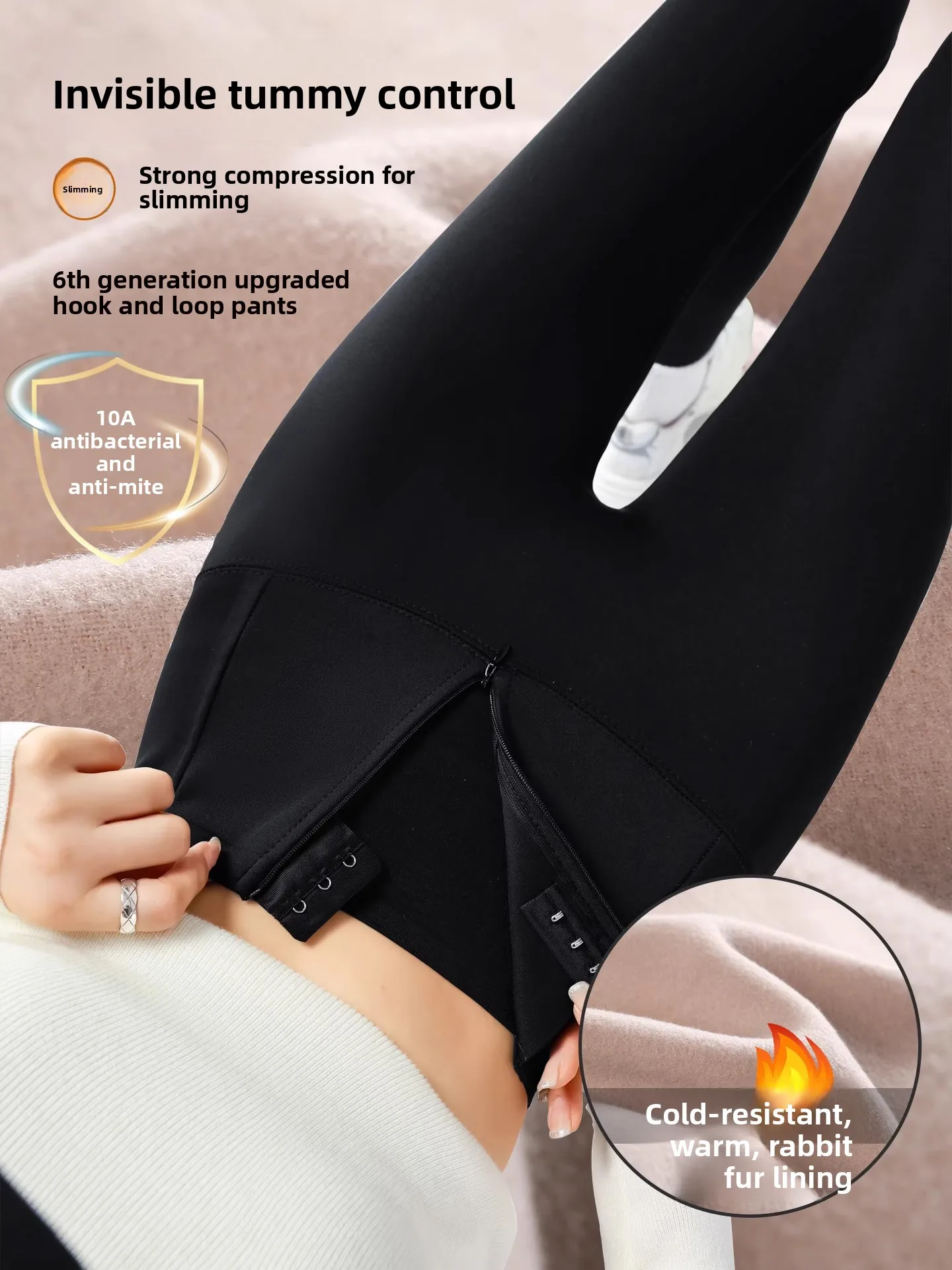 

Брюки для йоги из ковчьей кожи с высокой талией, женские длинные леггинсы с застежкой-молнией и подтяжкой живота