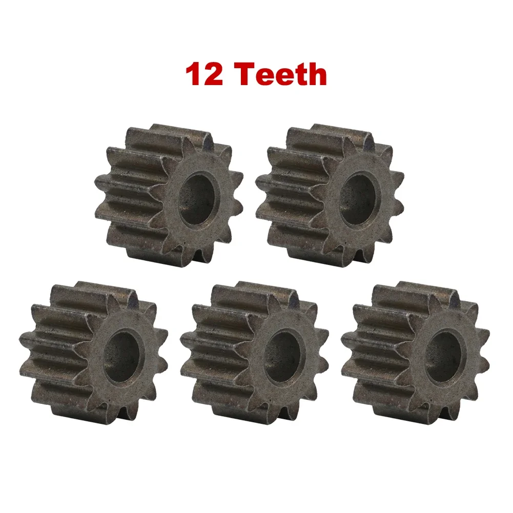 5pcs 9Teeth 12Teeth Gear D Type Gear For Cordless Drill Charge Screwdriver 550 Motor Gear Metal Power Tool Accessories