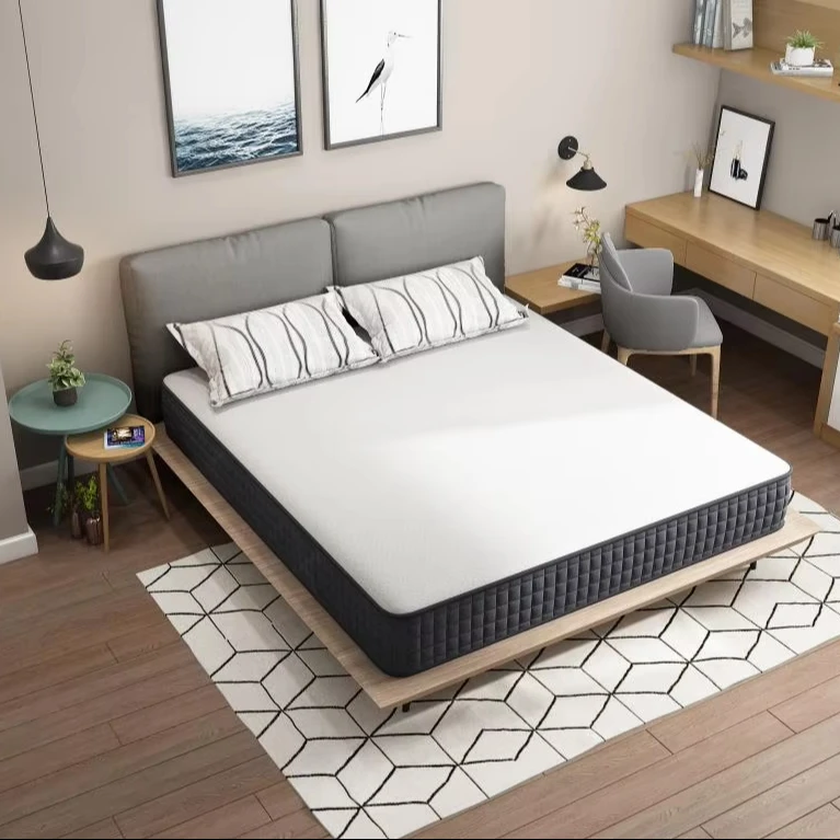 Hot Selling High Elasticity Queen Size Orthopedic Mattress High Density Memory Foam with Pocket Spring Quality Mattress in a Box
