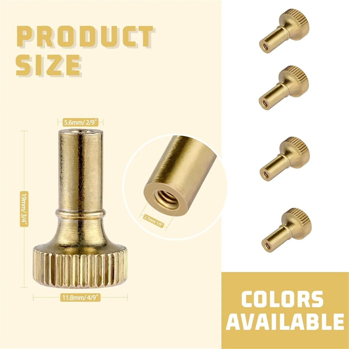 

A002 Brass Lamp Switch Knob,Turn on/Off Light Switch Knob Replacement,Standard Size Twist Switch Knobs 4pcs