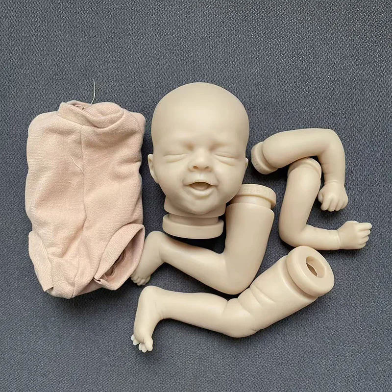 10인치 살리아 슬리핑 리본 인형 키트, 시그니처 마감되지 않은 무도색 실물 같은 미니 블랭크 DIY 인형 부품 (천 바디 포함)