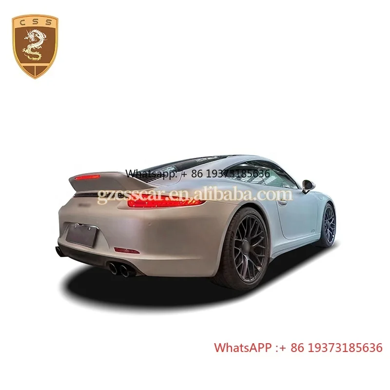 For Porsche 911 991.2 Model Upgrade GT3 Fiberglass Rear Ducktail Spoiler Wing