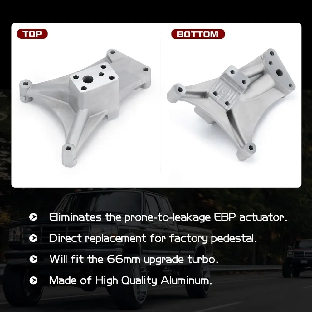 Turbo voetstuk en uitlaathuis voor 1994-1997 Ford 7.3L Powerstroke Diesel Super Duty F250 F350 F59 V8 448486-0004