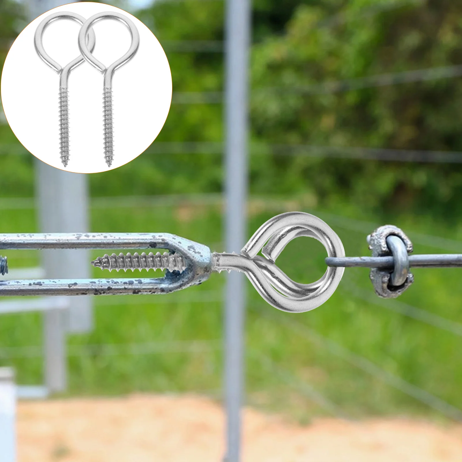 

10pcs Closed Screws M6x90 Heavy Duty Stainless Steel Hooks for Home Diy Making Eyelet Screw Office DIY Craft Projects