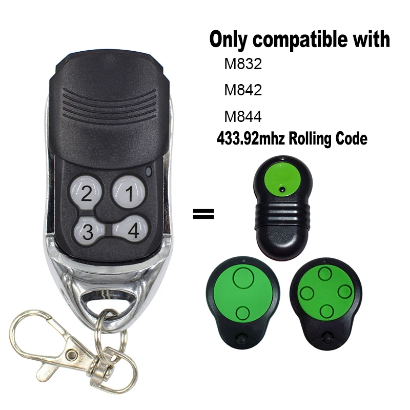 Merlin M832 M844 M842 Compatible Garage/Gate Door Remote Control Prolift 230T/430R