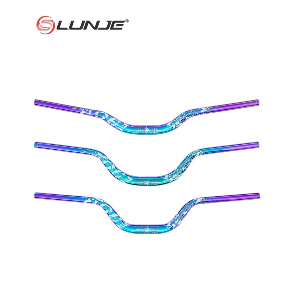 

LUNJE Mountain Bike with Colorful Handlebar, Bicycle Speed Drop Color Mark, Handlebar 720 - 780MM, Horizontal Bar 50/90/120mm
