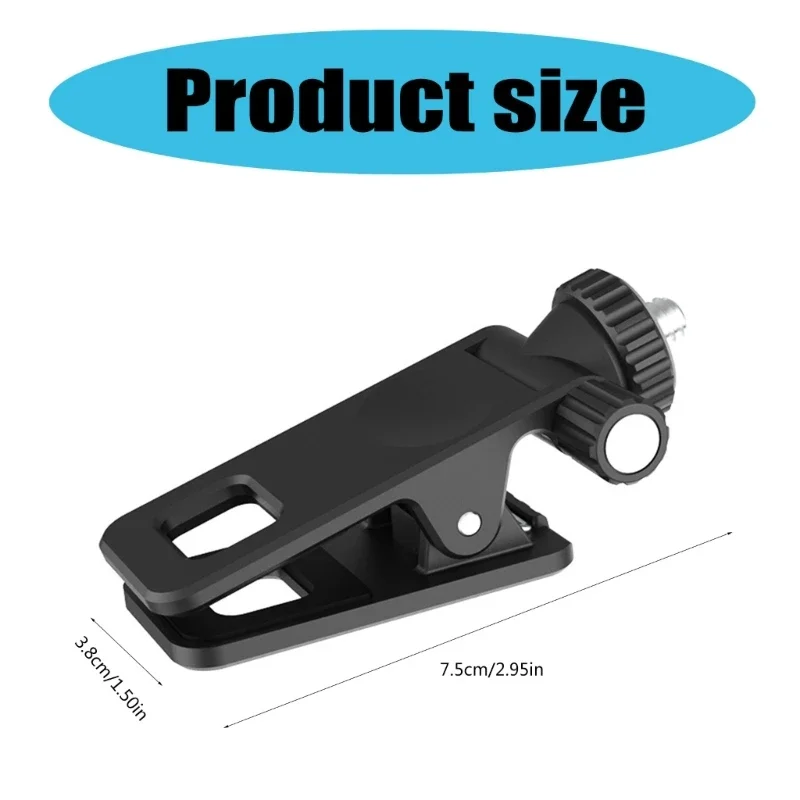 モニター用トップカメラマウントクランプ、1/4インチネジ付き吊り下げ式ウェブカメラスタンド、ライブストリーム、ビデオ会議用